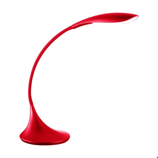 Lampada da scrivania led 4.5w 3000k flessibile rosso