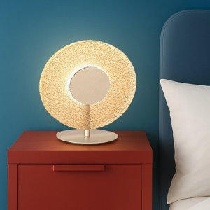 Abat-jour da comodino ondaluce lt candy led vetro ambra