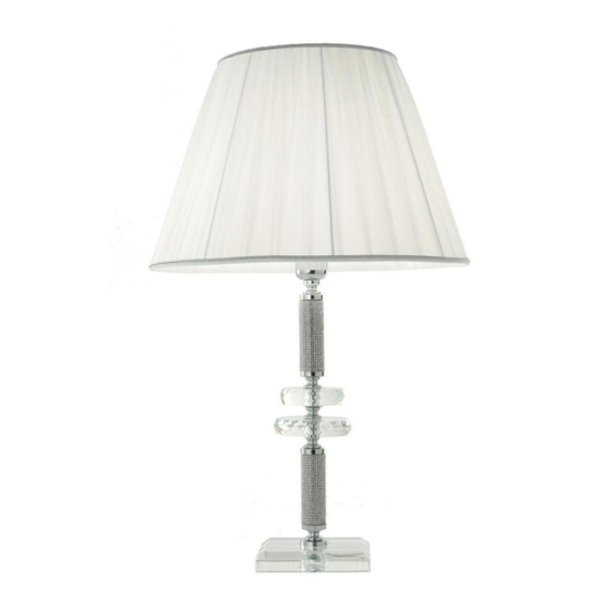 Ondaluce lt dido lampada per camera daletto classica cromo