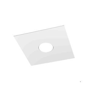 Plafoniera da cucina moderna quadrata bianca toplight plate