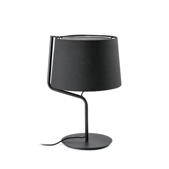 Abat-jour camera da letto nera moderna 