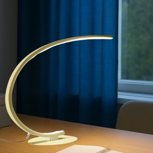 Lampada da scrivania design moderna oro led 12w 3000k iole gea luce
