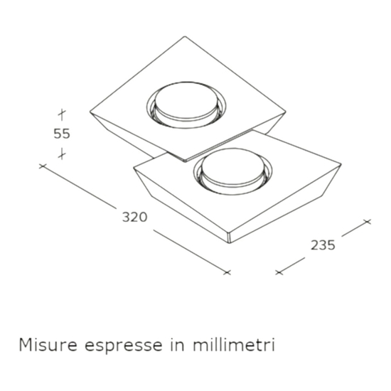 Sforzin anchise plafoniera da cucina design moderno