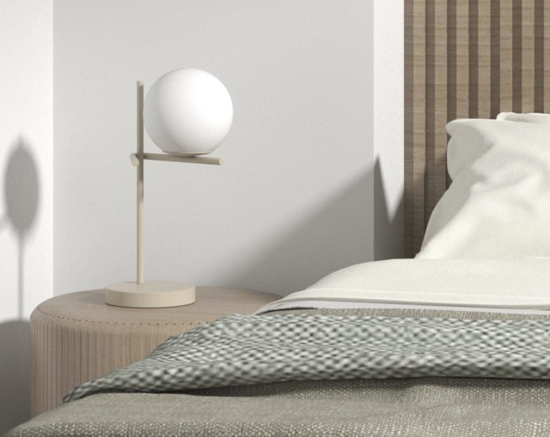 Abat jour da comodino sabbia moderna top light boomerang
