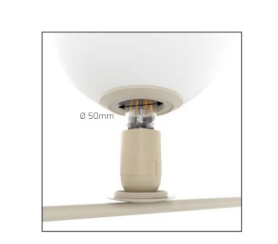 Abat jour da comodino sabbia moderna top light boomerang