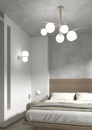 Abat jour da comodino sabbia moderna top light boomerang