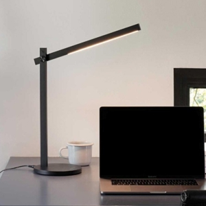 Ideal lux pivot tl lampada da scrivania ufficio orientabile nera