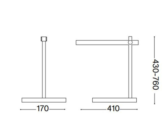 Ideal lux pivot tl lampada da scrivania ufficio orientabile nera