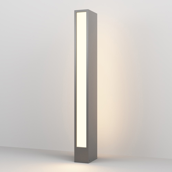 Maytoni hof lampione da giardino led 3000k ip65 colore grigio