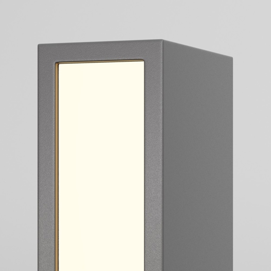 Maytoni hof lampione da giardino led 3000k ip65 colore grigio