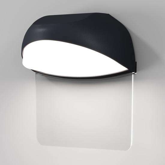 Maytoni gloss applique da esterno led 3000k ip65 targa segnaletica