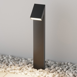 Maytoni guss lampione da giardino led 3000k ip65 nero moderno