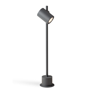 Lampione da giardino moderno grafite 13w 4000k orientabile