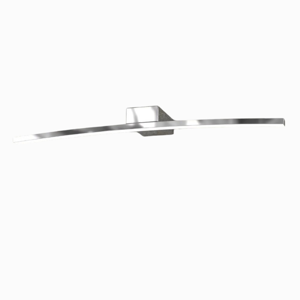 Applique curvo per specchio da bagno cromo 6w 3000k