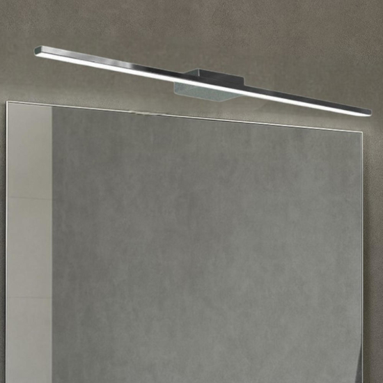 Applique per specchio da bagno led 11w 3000k cromo