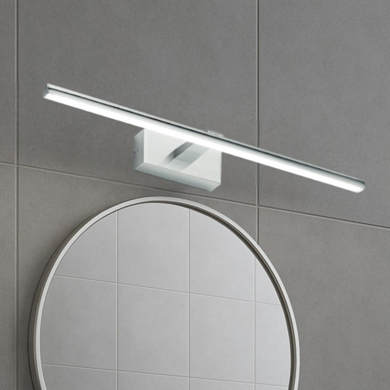 Applique per specchio da bagno 3000k 12w cromato