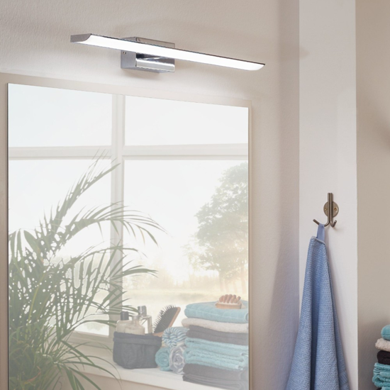 Applique bagni cromato per specchio 9w 3000k eglo tabiano