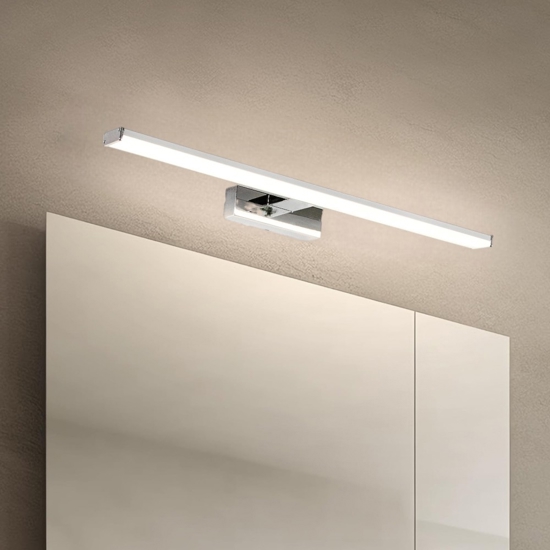 Pandella eglo applique per specchio da bagno 11w 4000k cromo