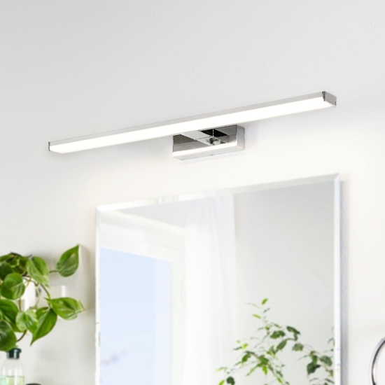 Pandella eglo applique per specchio da bagno 11w 4000k cromo