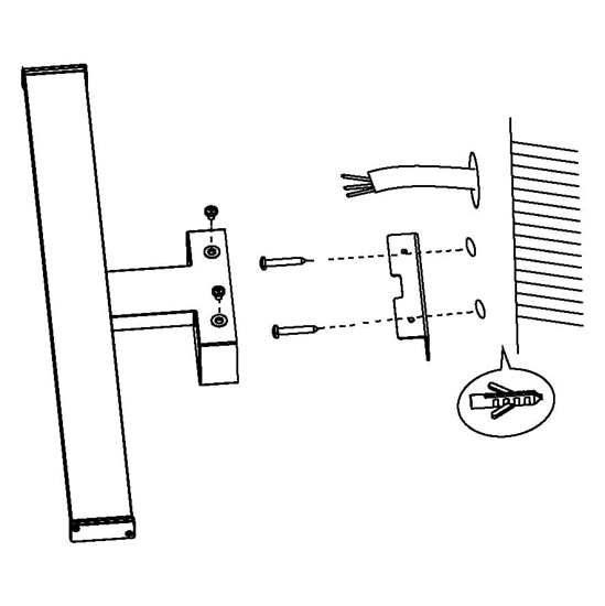 Applique per specchio da bagno 14w 4000k cromato pandella eglo