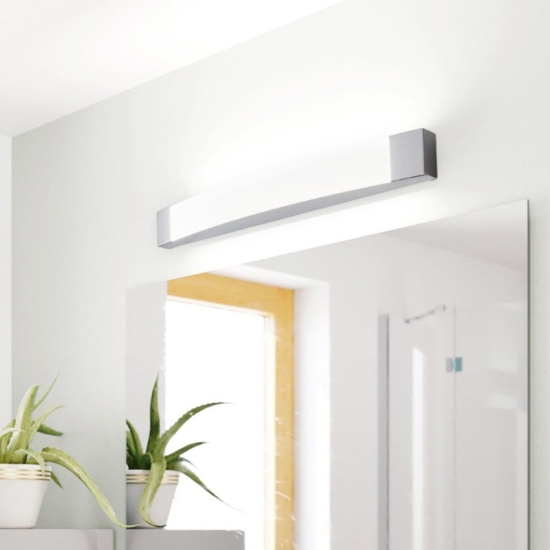 Eglo siderno applique per specchio per bagno 16w 4000k cromato