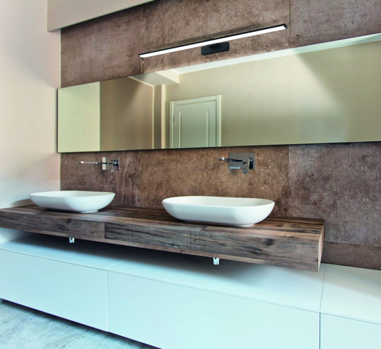 Eglo pandella applique da bagni nera per specchio led 14w 4000k