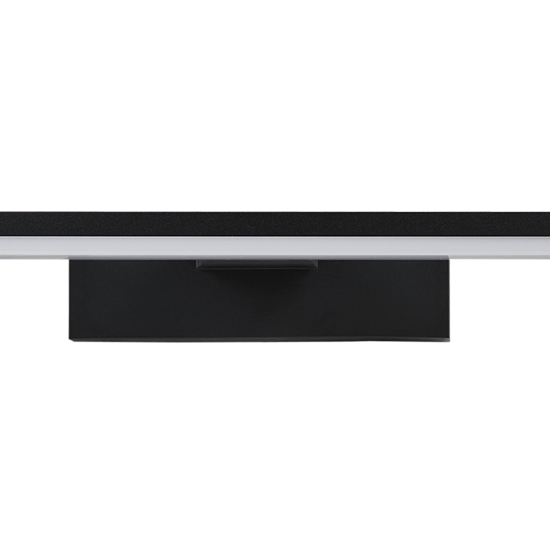 Eglo pandella applique nero per specchio da bagno led 11w 4000k