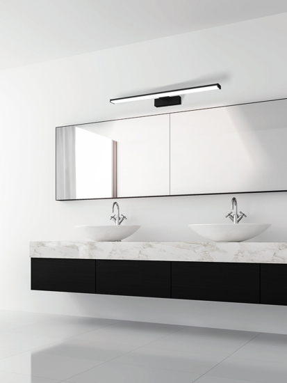 Eglo pandella applique nero per specchio da bagno led 11w 4000k