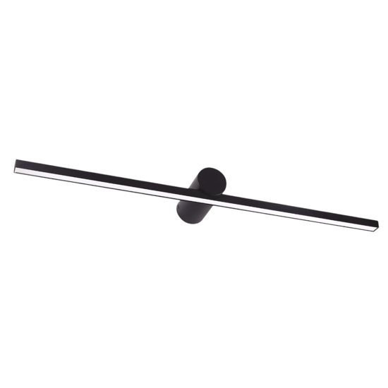 Applique per specchio bagni nero led 15w 3000k fp