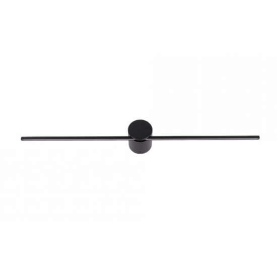 Grande applique nero per specchio da bagno led 6w 4000k ip44 61cm