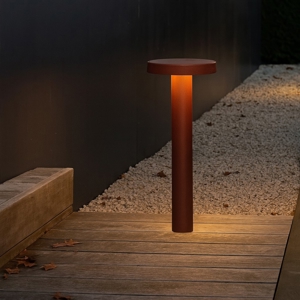 Lampioncino corten moderno led 5w 3000k da giardino