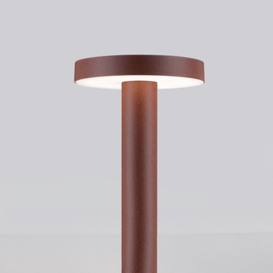 Lampioncino corten moderno led 5w 3000k da giardino