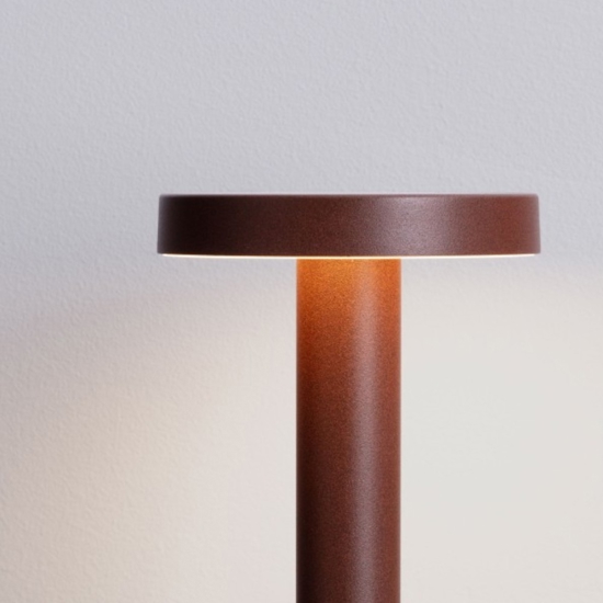 Lampioncino corten moderno led 5w 3000k da giardino