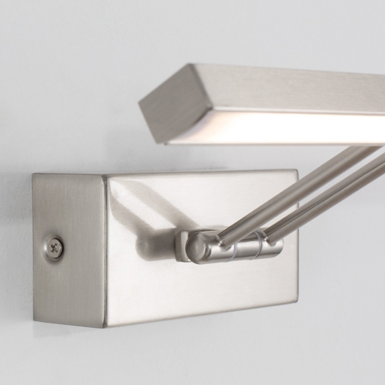 Applique per specchio da bagno led 12w 3000k nickel