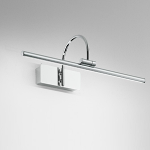 Applique specchio da bagno led 3000-4000k cct cromo orientabile