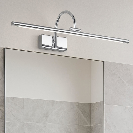 Applique specchio da bagno led 3000-4000k cct cromo orientabile