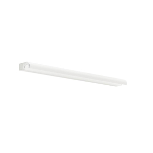 Applique da bagno linea light halfpipe 2 led 3000k 60cm bianco