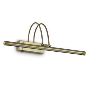 Ideal lux bow ap d46 applique da bagno brunito led 4w