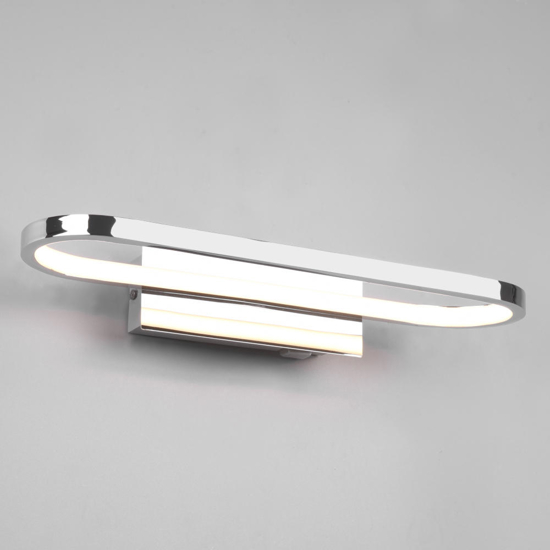 Applique da bagno cromo moderna led 17w 3000k