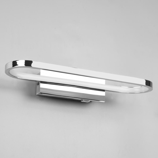 Applique da bagno cromo moderna led 17w 3000k