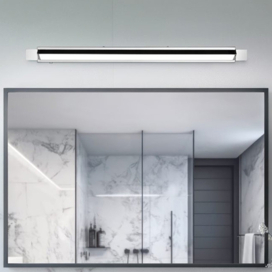 Applique cromo per bagno orientabile led 15w 3000k 4000k dimmerabile