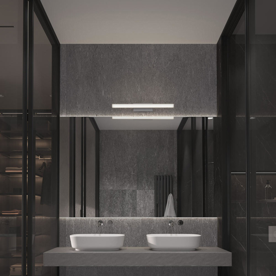 Applique bianca per specchio bagno moderno led 12w