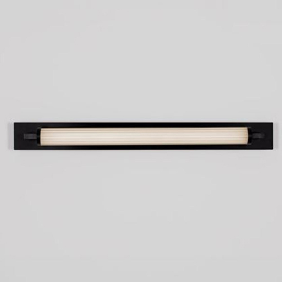Applique nera per bagno moderno led 16w 3000k