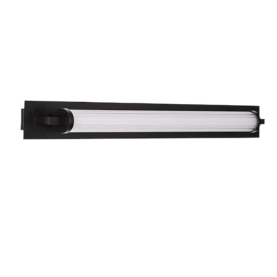 Applique nera per bagno moderno led 16w 3000k