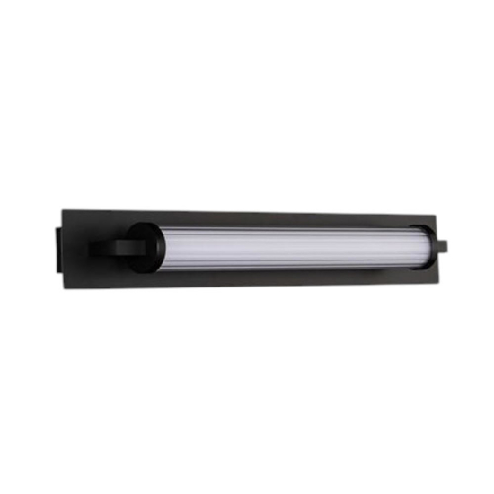 Applique specchio bagno nera design moderno led 13w 3000k ip44