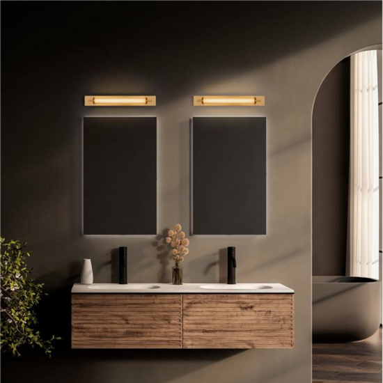 Applique oro per specchio bagno led 13w 3000k ip44