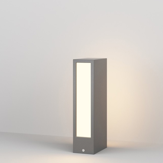 Maytoni hof lampione basso da giardino led 3000k ip65 grigio