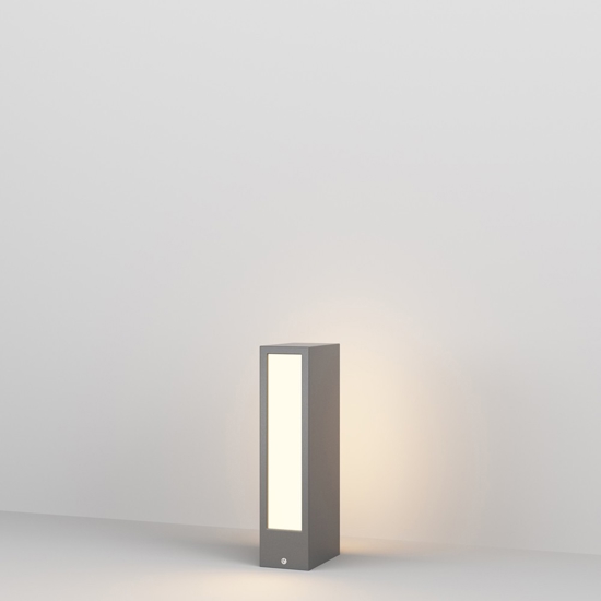 Maytoni hof lampione basso da giardino led 3000k ip65 grigio