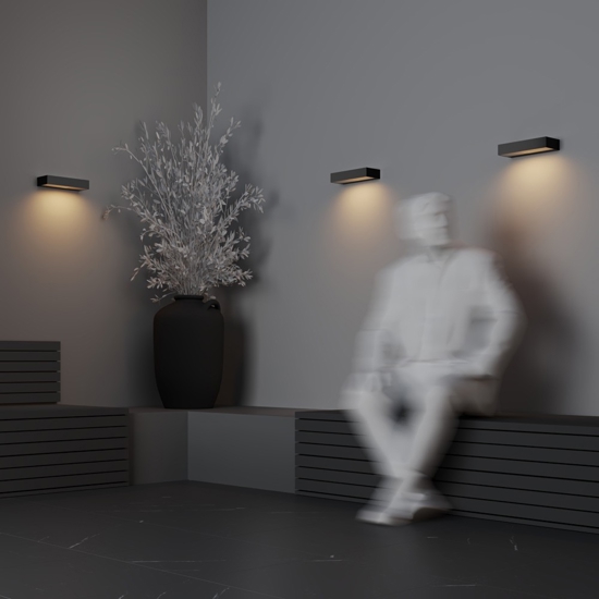 Maytoni lot applique da esterno led 3000k ip65 rettangolare