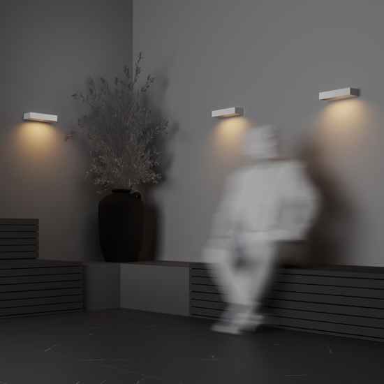 Maytoni lot applique da esterno led 3000k ip65 bianco moderno